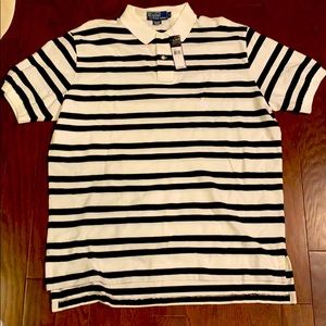 Ralph Lauren (XL) White/black Polo (brand new)